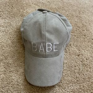 Suede hat